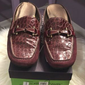 Sesto meucci Maroon loafers